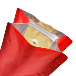 Flat Bottom Red 250g Stand Up Zipper Bag