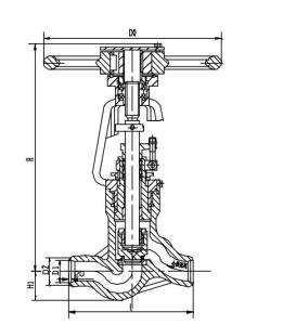 Quality Grey Cast Iron Electric Valve Actuator, Stop Value J61Y-PW 5417V wholesale