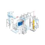 1.2mm Steel Automated Powder Coating Line High Speed Industrial Powder Coating