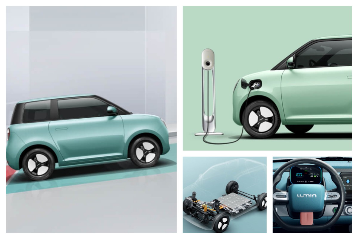 Changan Lumin Stock Luxury 4-Wheel Electric Car 301km Range 101km/h Mini Electric Vehicle with Pure Electric Energy Type