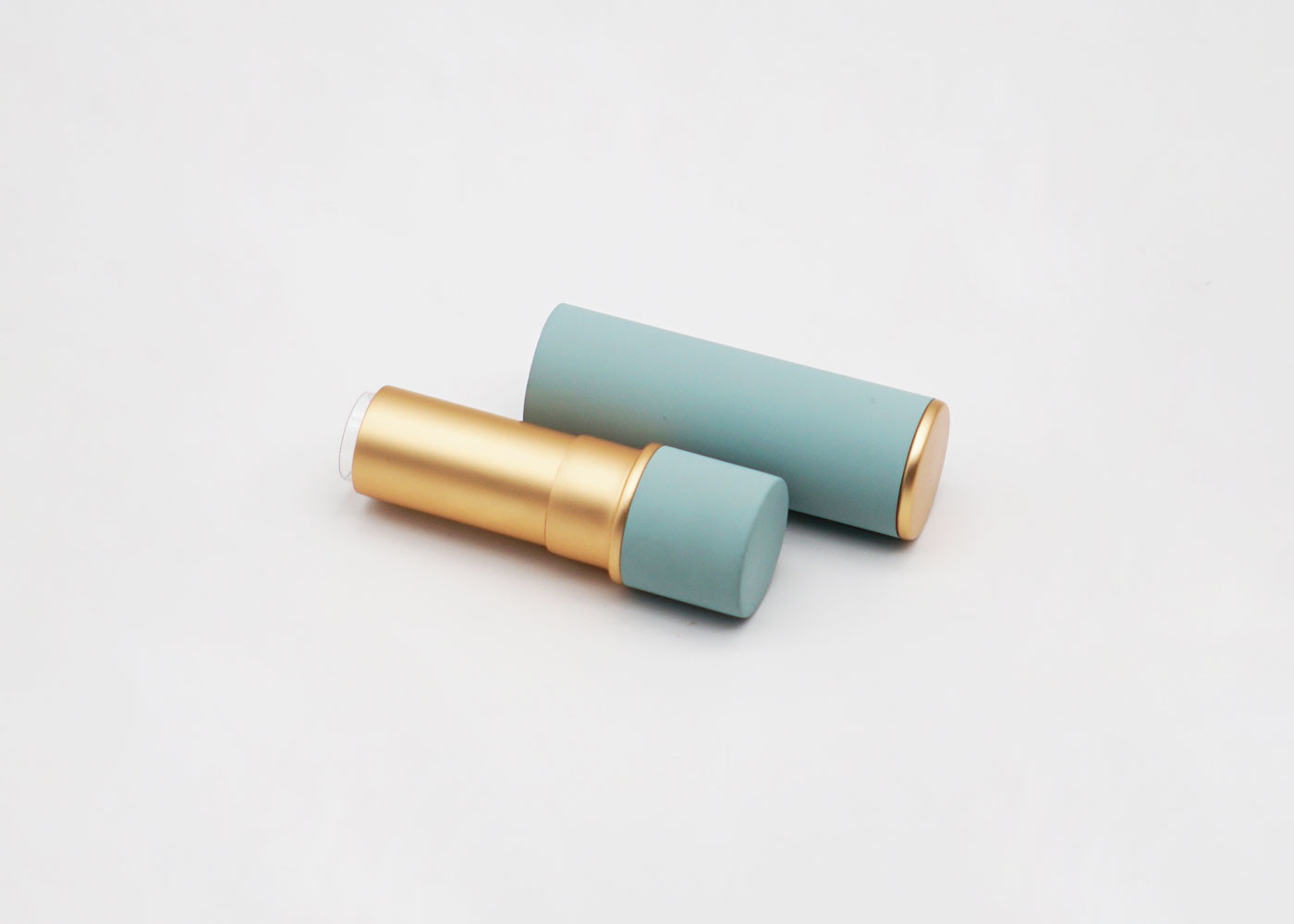 Color Spraying Cylindrical Hot Stamping Lipstick Tubes Bulk