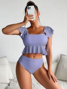 Quality Swimming Suits Bikini for Beach for swimming purple color comfortable nylon fabric the new style wholesale
