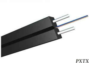 Quality Indoor 2 Core Fiber Optic Network Cable , Optical Communicaion FTTH Drop Cable wholesale