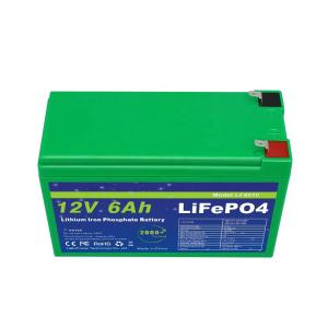 Quality Smart BMS 12v 6ah Lifepo4 Battery Pack Deep Cycle 2000 Cycles wholesale