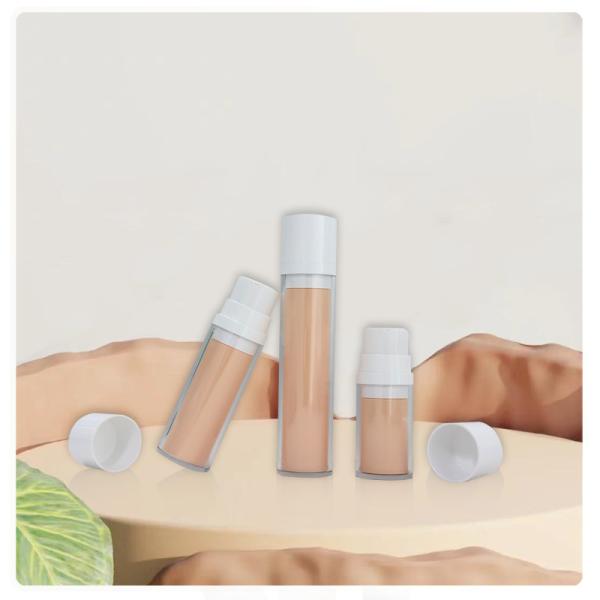 Body Lotion PETG 50ml Airless Pump Bottles Set Plastic Recyclable Skincare