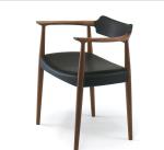 Pu Wooden Kennedy Armchair 480*460*760mm For Dining Room