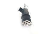 7 Pole European Trailer Plug Plastic 24V Voltage With Metal Cable Holder