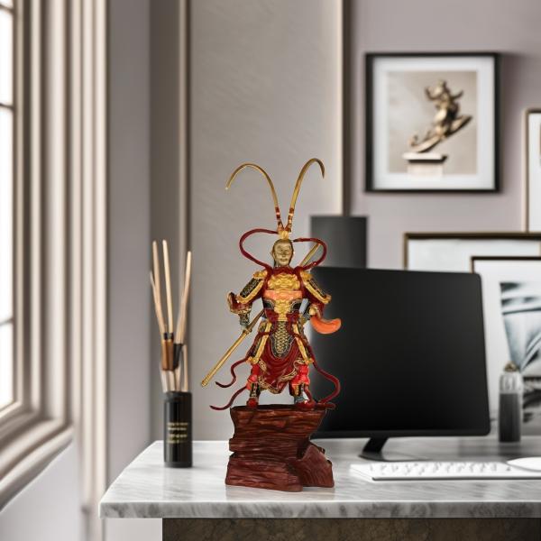 Custom Black Myth Sun Wukong 3D Resin Figure Contemporary Metal Golden Hoop