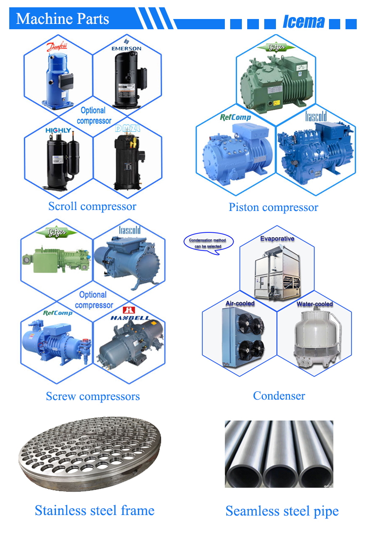 1T Automatic Ice Tube Maker Commercial Ice tube Machine for food shop