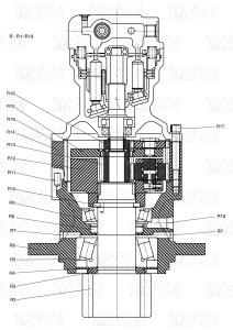 Quality K1045875 DH80 Excavator Swing Drives Catalog Customizable Colors wholesale