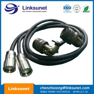 Quality Female PT08E - 20 - 26P Industrial Amphenol Cables 19P 90 Degrees Lead Free wholesale