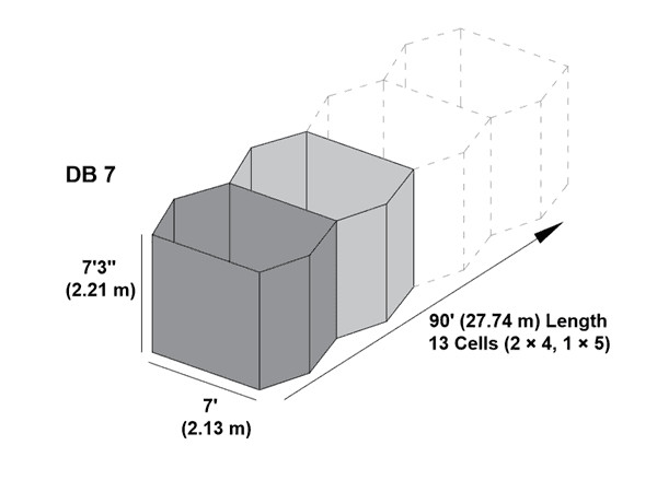 MIL7 2.21m Defensive Barrier Heavy-Duty Non-Woven Polypropylene Geotextile Lined Barrier System