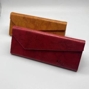 Quality 6.3CM Fasion Hard Foldable Glasses Case Velvet Interior Multicolor wholesale