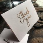 Gold Foil Stamped Square Wedding Invitations Cards , Wedding Rehearsal Dinner