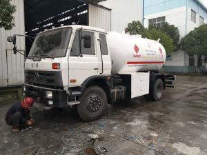 Quality ASME 5t Propane Gas Tanker , 15cbm Dongfeng Propane Cylinder Truck wholesale