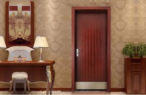Quality Bathroom Soundproof HDF Wood Doors Interior Finished 45mm Thick wholesale