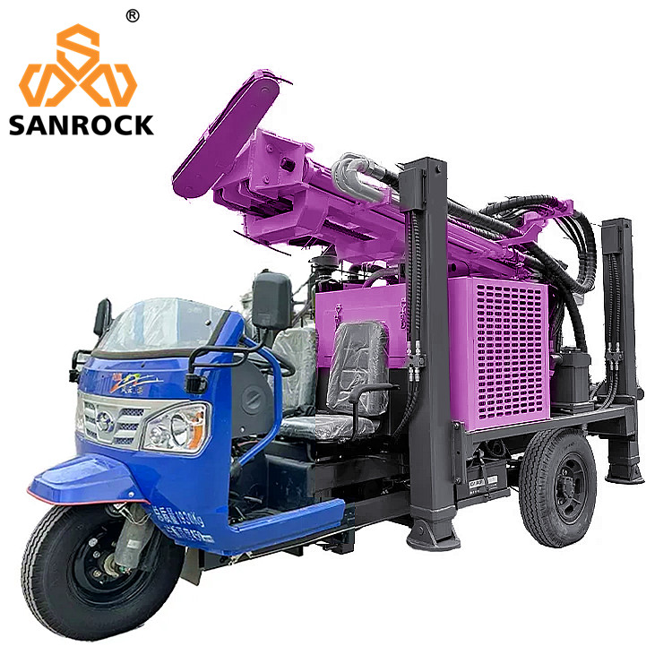 13T Lifting Force Rotary Drilling Rig Portable Hydraulic Water Well Drill Machine