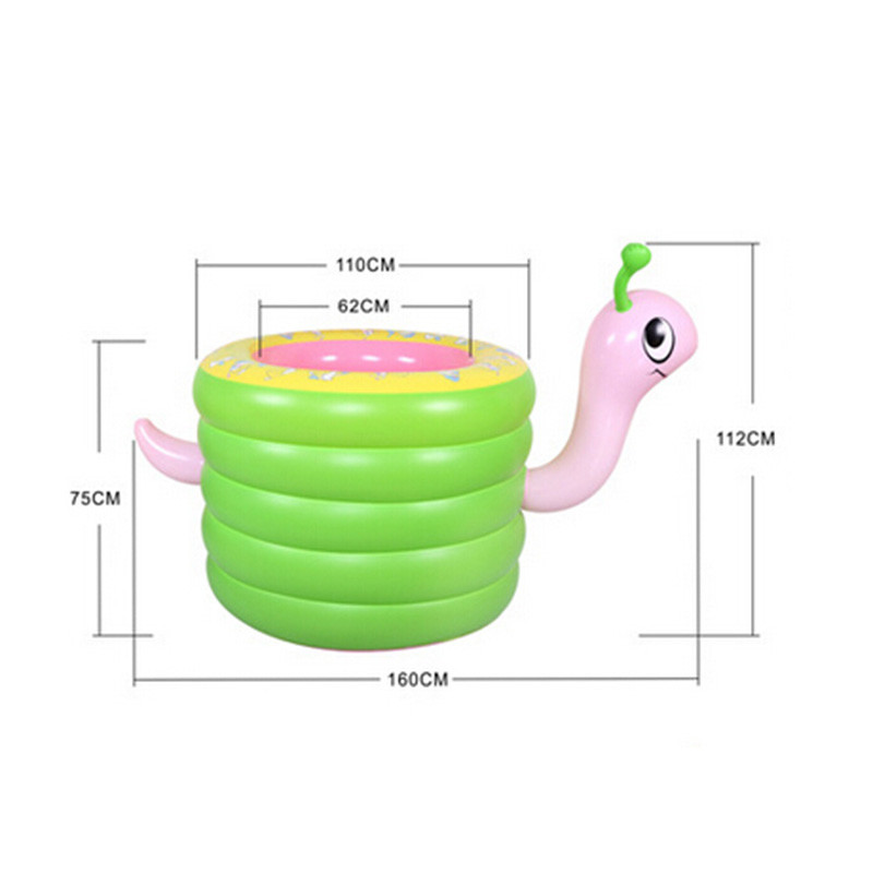 New Kids Baby Swimming Pools Inflatable Snail Bathtub Water Fun Round Pool