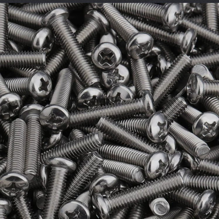 Stainless Steel Metric DIN 7985 Phillips Pan Head Machine Screw M2 M3 M4 M5 M6 M7 M8 M10 6-32 for Industrial Applications