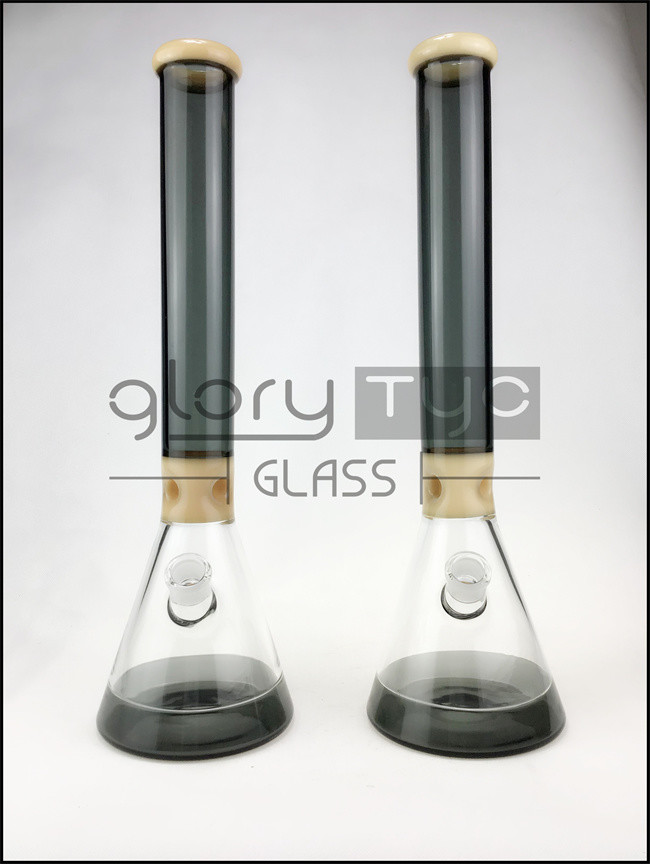 Oem 8" Glass Water Bongs Dark In Smoking With Luminous Bongs 14mm Bowl