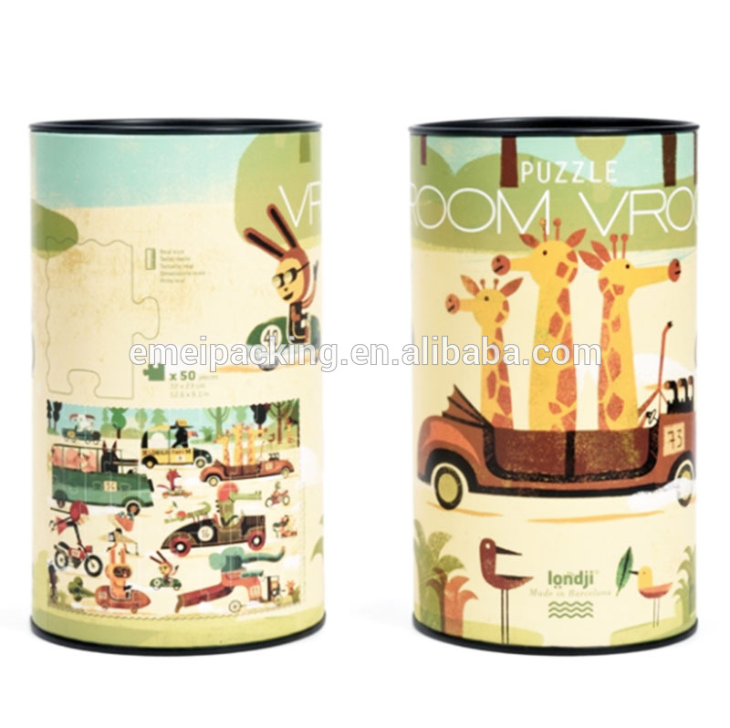 Toy Puzzle Airtight ODM Service Cardboard Cylinder Packaging