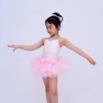 Waist Flowers Band Polyester Baby Pinky Tutu Dress Ballet Outfits For Girls