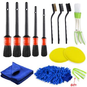 Quality 15cm Extension 5Pcs Car Cleaning Brush Kit Detailing Washing wholesale