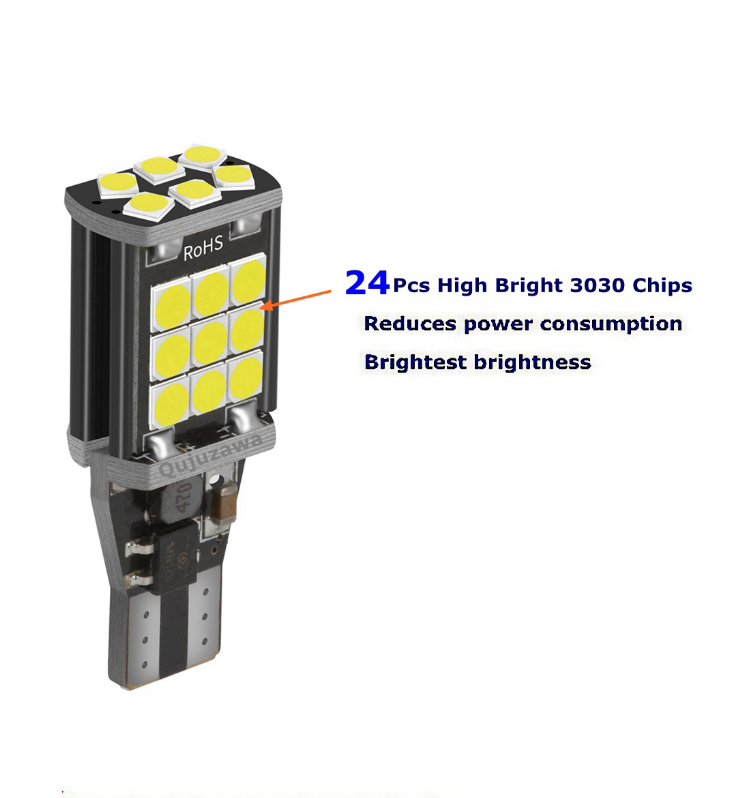ODM 3030 T15 Automotive LED Turn Signals Canbus Error Free Brake Reversing For Cars