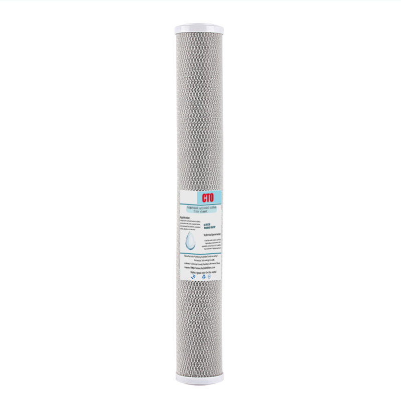 Carbon Air Filtration Filter for 20 Inch CTO Carbon Filter Cartridge in White and Blue