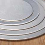 Direct Exquisite Food Grade Circle Cardboard Cake Paper Boards Round Silver Base