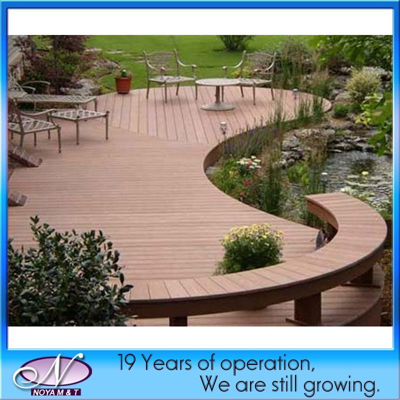 Synthetic WPC Decking for Outdoor Flooring Decoration