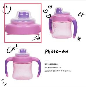 Quality Pink Blue Green EN71 6 Month 6 Ounce Girls Sippy Cup wholesale