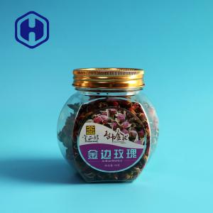 Quality Special Scented Dry Flowers PET Plastic Jars 12OZ With Aluminum Cover wholesale