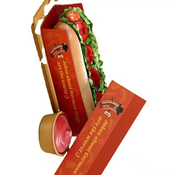 Food Catering Kraft Paper Takeaway Box Recyclable Container for Burgers