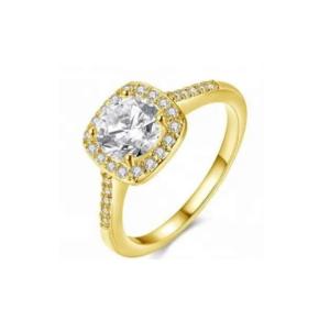 Quality Diamond 18K Gold Plated Rings Size 5 - Size 10 Women Engagement Ring wholesale