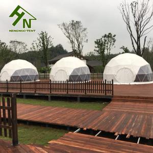 Quality 75kg/sqm Geodesic Dome Tent With 12mm Cotton Insulation Layer For Winter Cold Weather wholesale