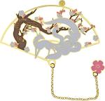 Irregular DIY Maple Cat Butterfly Metal Bookmark SGS Nickel Plated
