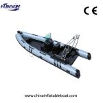 Entertainment Hypalon R680 Rigid Inflatable Boat , Fishing Inflatable Dive Boat