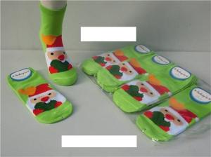 Quality Lovely cartoon christmas design winter harmless cotton socks for women wholesale