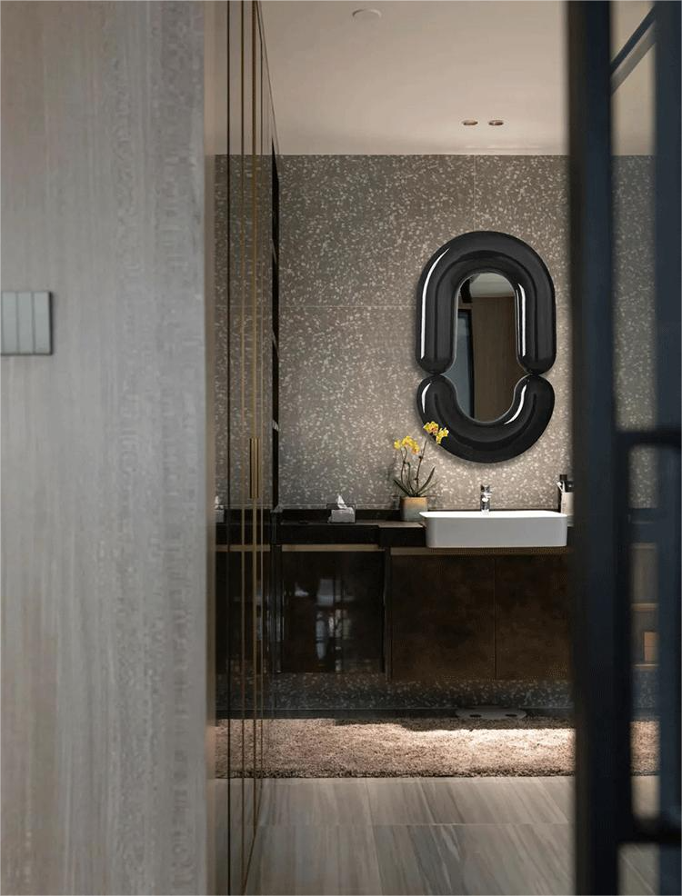 Oval Bathroom Led Wall Full Length Mirror Hanging Vanity Tall Mirror