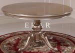 Dining table wood dining table sets round dining table 6 chairs LS-A613L-2