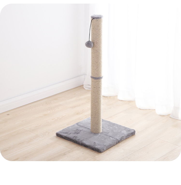 Sustainable Cat Scratcher Ball Sisal Cat Climbing Tree Cat Scratch Post with Room Space Selection Support Eco-friendly