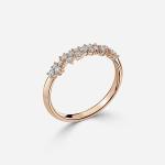 0.21 Carats Prong Seeting Lab Created Diamond Platinum Ring