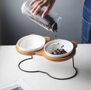 Quality Elevated Ceramic Dog Cat Bowls for Food and Water wholesale
