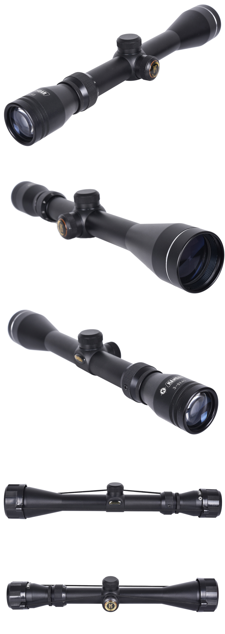 KD 3-9x40 R14 Outdoor Sports Scope with Caps Experience Clear and Accurate Vision