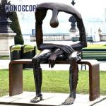 Sad Person Carving Bronze Garden Sculptures Timeless