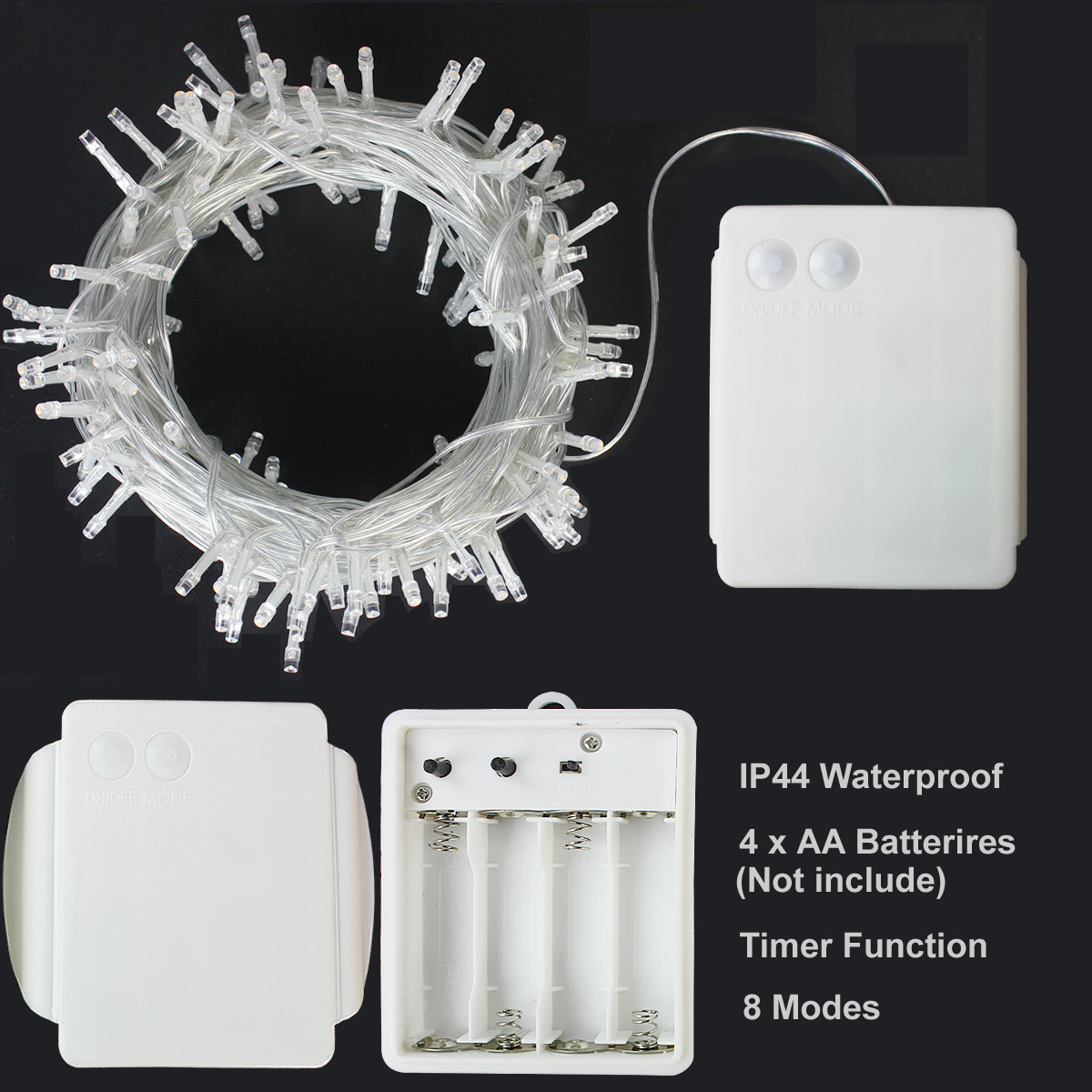 Halloween String 1.5V Battery Powered Remote Control Fairy Lights 30m