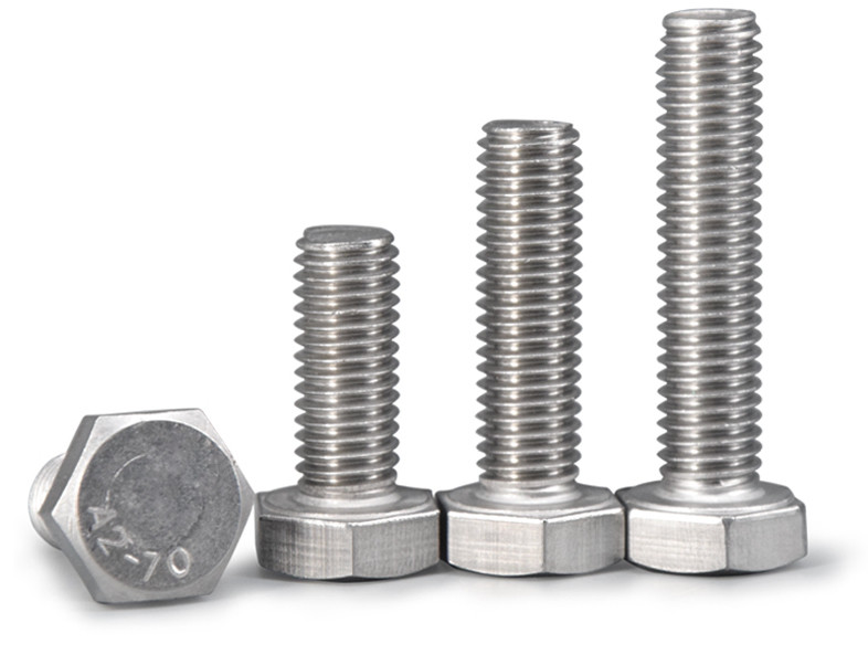 A2-70 Stainless Steel Hex Head Cap Screws Good Chemical Resistance