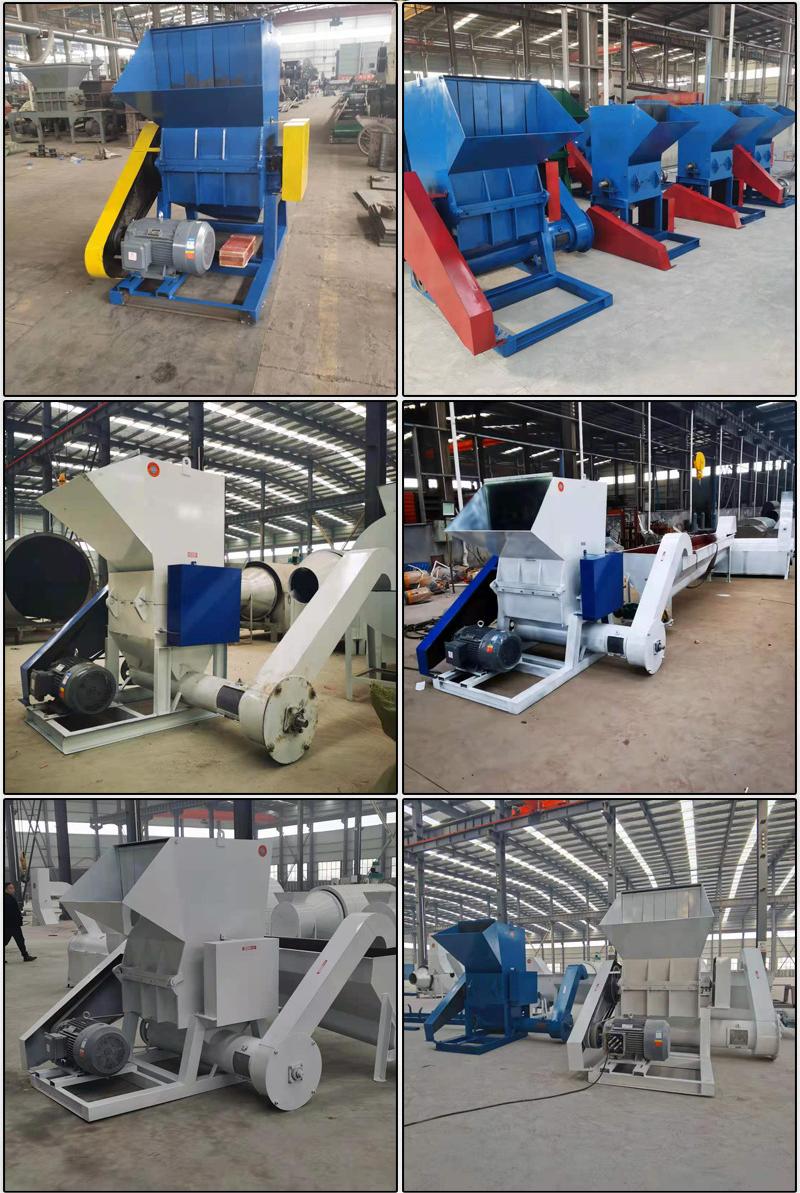 800kg/h Plastic Crusher Machine for PET Scrap and Waste Film Recycling Easy Operation