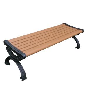 Quality Antique Garden Furniture Wooden Bench With Sandblasting Zinc Spraying Finish wholesale